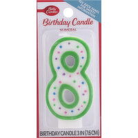 Betty Crocker Birthday Candle, Numeral 8, 3 Inch - 1 Each 