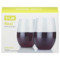 True Wine Glass Set, Durable & Flexible Plastic - 1 Each