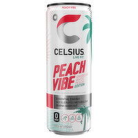 Celsius Energy Drink, Peach Vibe - 12 Fluid ounce 