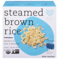 Grain Trust Rice, Steamed Brown - 3 Each 