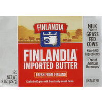 Finlandia Butter, Unsalted, Imported - 8 Ounce 