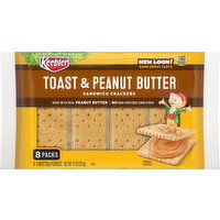 Keebler Sandwich Crackers, Toast & Peanut Butter, 8 Pack - 8 Each 