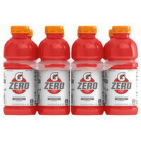 Gatorade Thirst Quencher, Zero Sugar Fruit Punch - 8 Each 