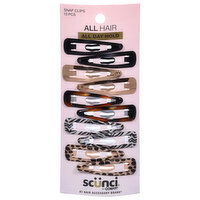 Scunci All Hair All Day Hold Snap Clips - 10 Each