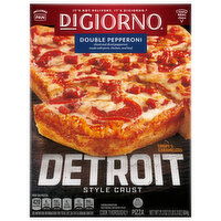 DiGiorno Pizza, Detroit Style Crust, Double Pepperoni - 21.3 Ounce 