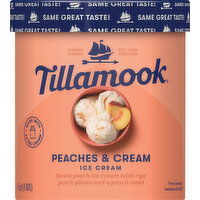 Tillamook Ice Cream, Peaches & Cream - 1.5 Quart 