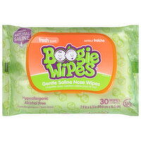 Boogie Gentle Saline Nose Wipes, Fresh Scent - 30 Each 