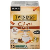 Twinings Black Tea, Chai Latte, K-Cup Pods - 12 Each