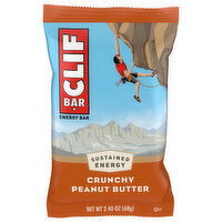 CLIF CLIF BAR - Crunchy Peanut Butter - Made with Organic Oats - 11g Protein - Non-GMO - Plant Based - Energy Bar - 2.4 oz. - 2.4 Ounce 