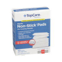 Topcare Sterile Non-Stick All One Size Pads - 10 Each 