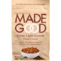 MadeGood Granola, Cocoa Crunch, Crispy Light - 10 Ounce 