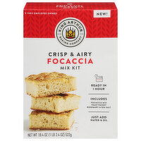 King Arthur Baking Company Focaccia Mix Kit, Crispy & Airy - 18.4 Ounce