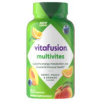 Vitafusion Multivites, Gummies, Berry, Peach & Orange Flavor