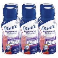 Ensure Nutrition Shake, Strawberry - 6 Each 