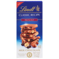 Lindt Milk Chocolate, Fruit & Nut, Classic Recipe - 5.3 Ounce 