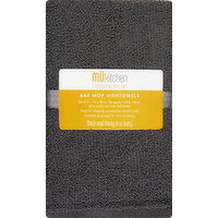 MUkitchen Dishtowels, Bar Mop, Slate - 3 Each 