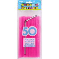 Unique Straws, Flexible - 50 Each