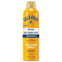 Gold Bond Body Powder Spray, No Mess, Fresh Scent - 7 Ounce 