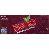 Zevia Soda, Zero Calorie, Black Cherry