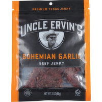 Uncle Ervin's Beef Jerky, Bohemian Garlic - 3 Ounce 