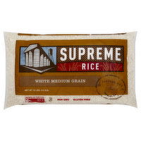 Supreme Rice White Rice, Medium Grain - 10 Pound 