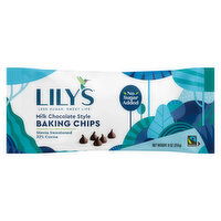 Lily's Baking Chips, Milk Chocolate Style - 9 Ounce 