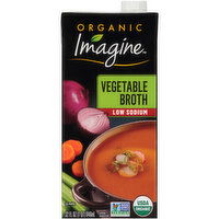 Imagine Vegetable Broth, Low Sodium, Organic - 32 Fluid ounce 