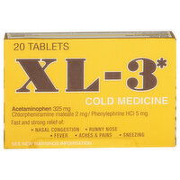 XL 3 Cold Medicine, Tablets - 20 Each 