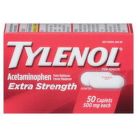 Tylenol Acetaminophen, Extra Strength, 500 mg, for Adults, Caplets