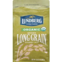 Lundberg Family Farms Rice, Gourmet, Organic, Long Grain, Brown - 32 Ounce 