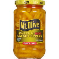 Mt Olive Salad Peppers, Sweet N Hot - 12 Ounce 