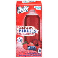 Klass Sugar Free On-The-Go Packets Hibiscus Berries Drink Mix - 10 Each