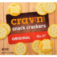 Crav'n Flavor Snack Crackers, Original, 4 Packs