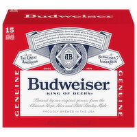 Budweiser Beer, Lager - 15 Each 