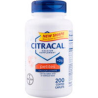 Citracal Calcium Citrate + D3, Petites, Coated Caplets