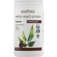 Nutiva Hemp Seed Protein, Chocolate, Organic - 16 Ounce 