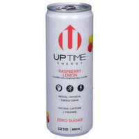 Uptime Energy Drink, Zero Sugar, Raspberry Lemon