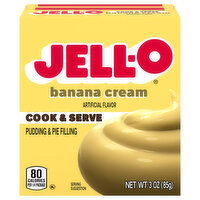 Jell-O Pudding & Pie Filling, Cook & Serve, Banana Cream