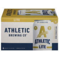 Athletic Brewing Co Beer, Lite, 6 Pack - 6 Each 