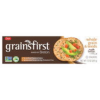 Grains First Crackers, Whole Grain & Seeds - 7.3 Ounce 