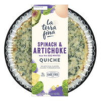 La Terra Fina Quiche, Spinach & Artichoke - 23 Ounce 