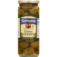 Napoleon Olives, Queen, Pimiento Stuffed - 9 Ounce 