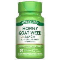 Nature's Truth Horny Goat Weed, with Maca, Capsules