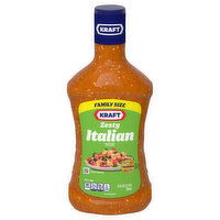 Kraft Dressing, Zesty Italian, Family Size