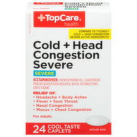 TopCare Cold + Head Congestion Severe, Caplets