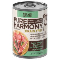 Pure Harmony Dog Food, Grain Free, Lamb Recipe Flavored with Rosemary, Super Premium - 13.2 Ounce 