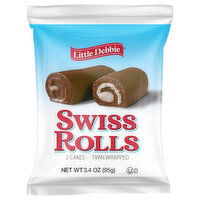 Little Debbie Swiss Rolls, Twin Wrapped - 2 Each 