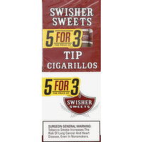 Swisher Sweets Cigarillos, Tip - 10 Each 