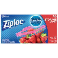 Ziploc Seal Top Bags, Storage Quart