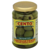 Cento Olives, Green, Pitted, Castelvetrano - 11.6 Ounce 